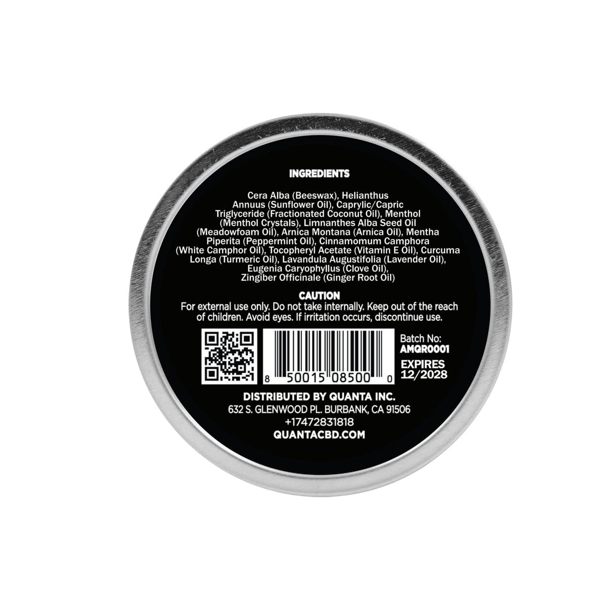Quanta Muscle Rub - Coconut Oil, Vitamin E, Arnica, Ginger Root, Turmeric & Lavender – 1 oz QuantaBuy Supplements Australia