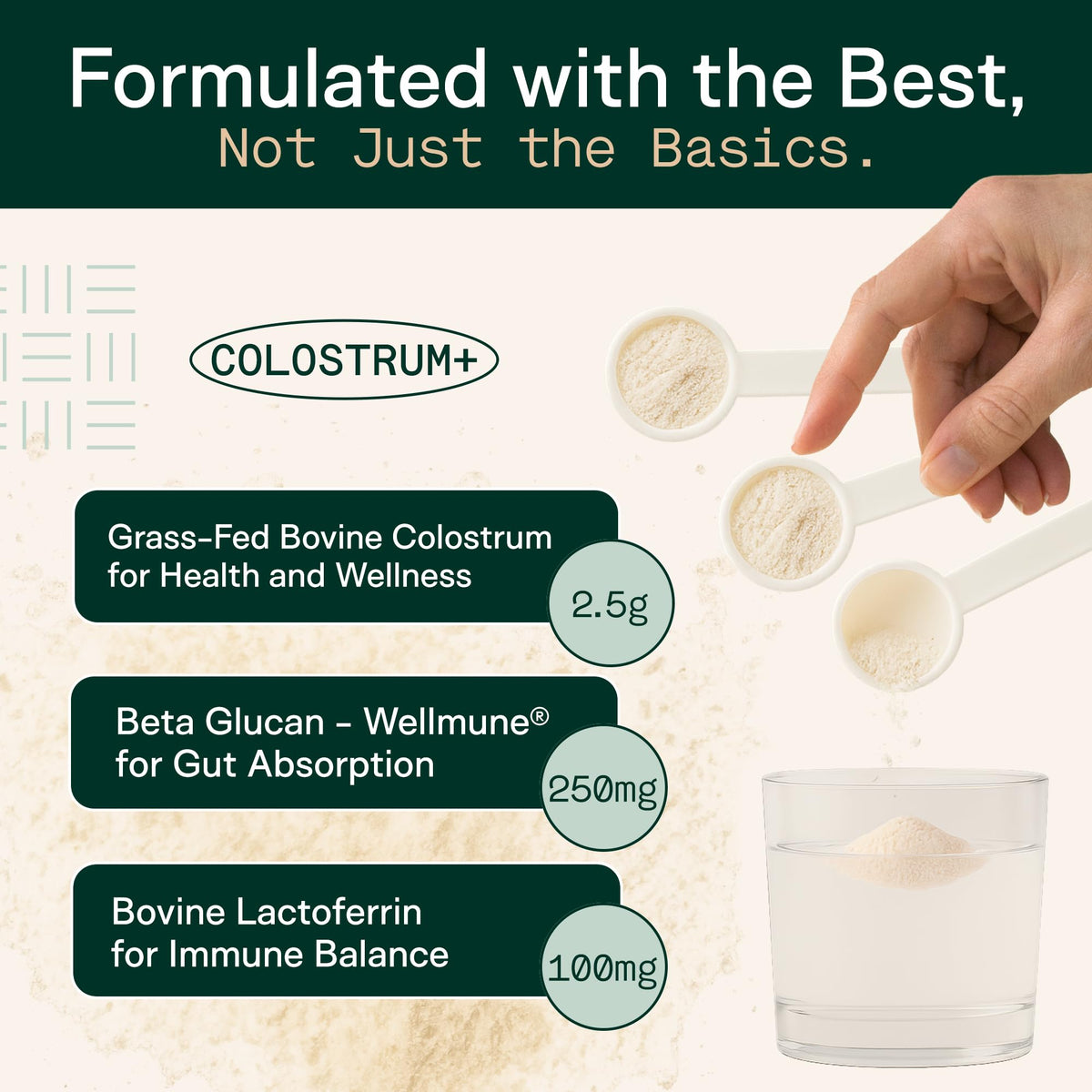 Adapt Naturals Colostrum Supplement with Lactoferrin & Beta-Glucan, Bio-Avail Grass Fed Bovine Colostrum Powder for Gut Health, Immune Support & Vitality | Non-GMO, 2500mg, Unflavored - 30 Days Supply ADAPT NATURALS BY CHRIS KRESSER buy supplements Au