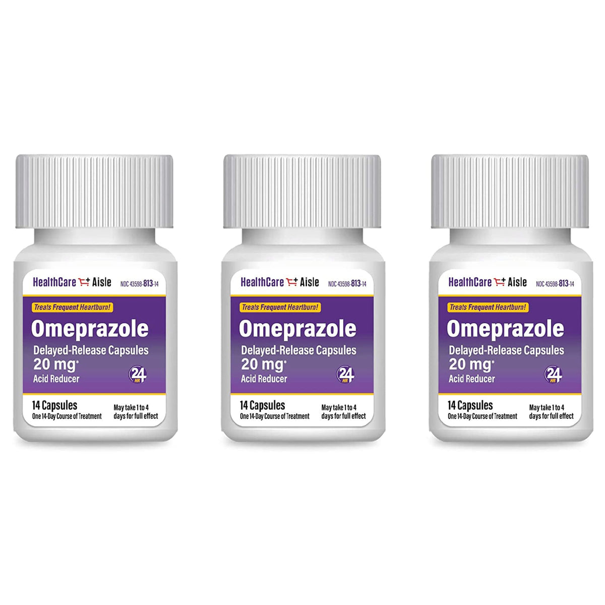 HealthCareAisle Omeprazole 20 mg, 42 Delayed-Release Capsules - Acid Reducer, Treats Frequent Heartburn, 42 Count (Pack of 1) HealthCareAisle buy supplements Au