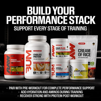 RAW Fuel, Premium Endurance Supplement Powder, Orange (60 Servings) - Peak Performance, Hydration & Stamina During Workouts, Training or Competition - 24g of Carbohydrates & 300mg of Sodium