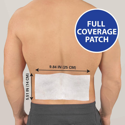 HealthWise Cold Hot Medicated Menthol XL Patch | 5% Menthol | Back and Large Areas | 5.51” x 9.84” | 6-Count | Paraben-Free | Soothes Minor Aches and Pains | Super-Size Relief HealthWiseBuy Supplements Australia