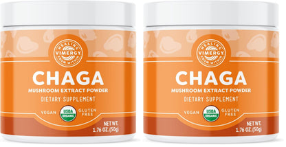 Vimergy Chaga Capsules – Superfood Cellular Support* – Cardiovascular Health Benefits* – Kosher, Vegan, Gluten-Free – 90 Capsules