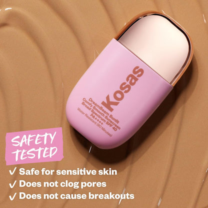 Kosas DreamBeam SPF 40 Mineral Sunscreen for Face + Makeup Prep – Lightweight Hydrating Sun Protection, 40 ml KosasBuy Supplements Australia