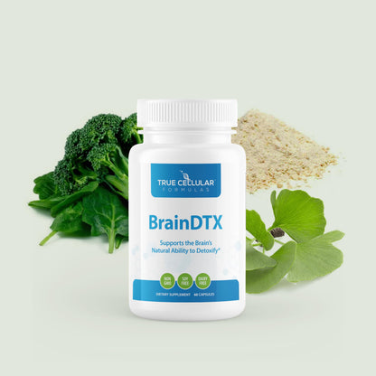 True Cellular Formulas BrainDTX - Supports Cognitive Function, Focus & Mental Clarity - Promotes Clear Thinking & Memory - with Alpha Lipoic Acid & Biotin - Antioxidant Support - 60 Capsules True Cellular Formulas buy supplements Au