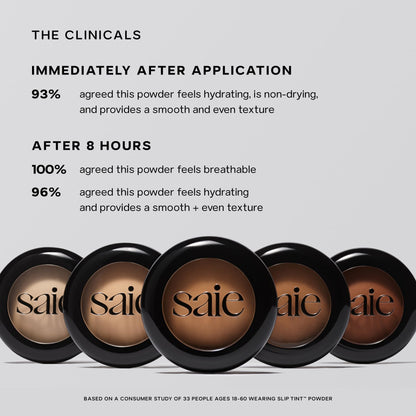 Saie Slip Tint Baked Setting Powder - Translucent Powder for Face Makeup with a Natural-Radiant Finish - Blurs, Brightens & Smooths Complexion - Translucent 2 - Light to Medium (0.24 oz) SaieBuy Supplements Australia