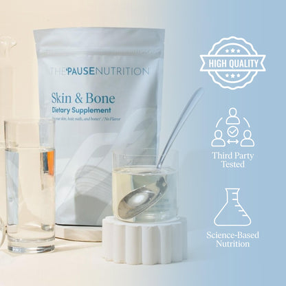 The 'Pause Life Skin & Bone, Verisol & Fortibone Collagen Peptides, Powder Formula with Hyaluronic Acid and Vitamin C, Gluten Free Supplement, Skin, Nails & Hair Support, Unflavored, Easy to Mix 12 OZ The 'Pause Life buy supplements Au