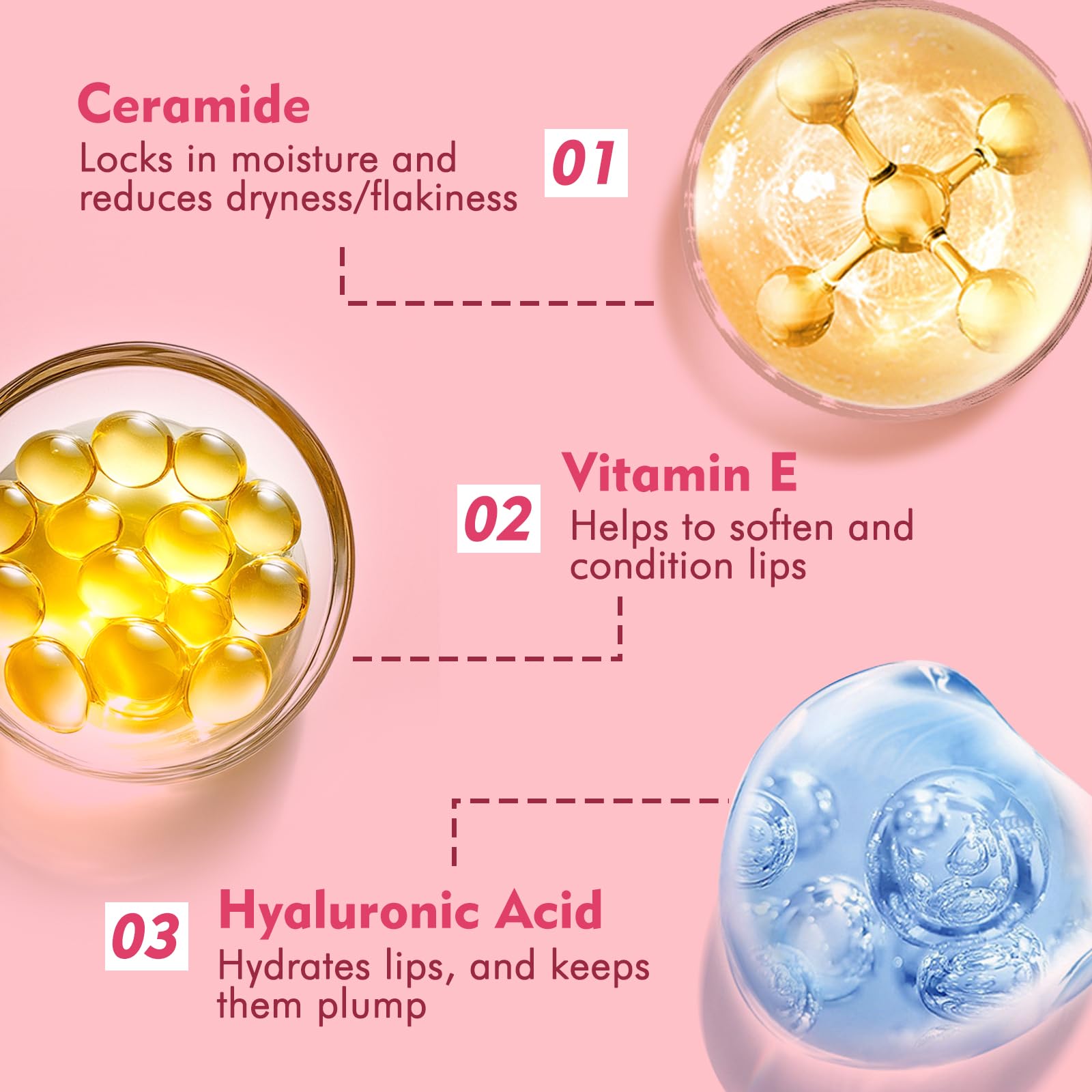 KIMUSE 6 Pcs Tinted Lip Butter Hydration Balm Set, 6 Flavored Shades Hydrating Plumping Gloss with Hyaluronic Acid & Vitamin E, Sheer Tint, Non-Sticky | Vegan Lip Care Makeup for Dry Lips & Daily KIMUSEBuy Supplements Australia