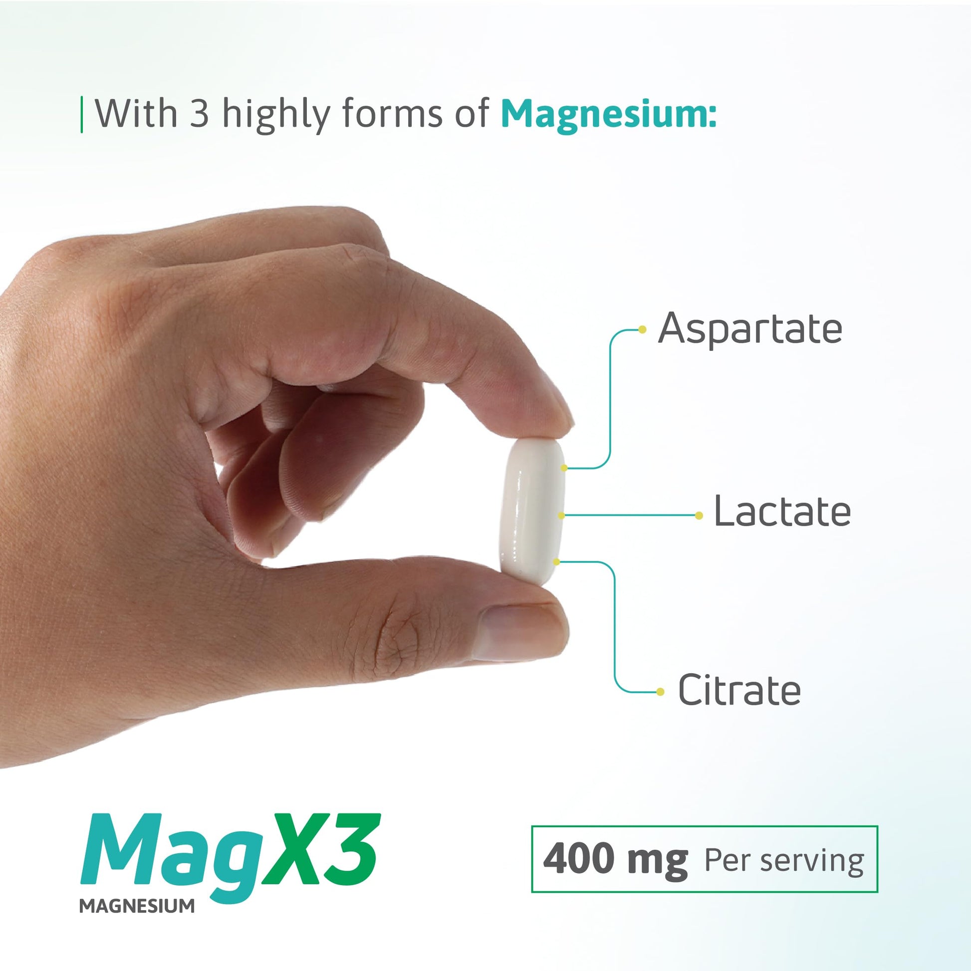 Magnesium Citrate Complex 400 mg – Triple Magnesium with Citrate, Aspartate & Lactate – High Absorption – 100 Softgels Nutra Nutrition buy supplements Au