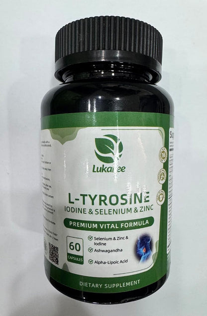 Selenium with Iodine, Zinc L-Tyrosine 500mg, Ashwagandha, Supports Hormone Health, Energy and Metabolism, Mood Balance, 16-in-1 Multivitamin Formula with Vitamin D3, B6, B12, 90 Capsules, GMP Tested