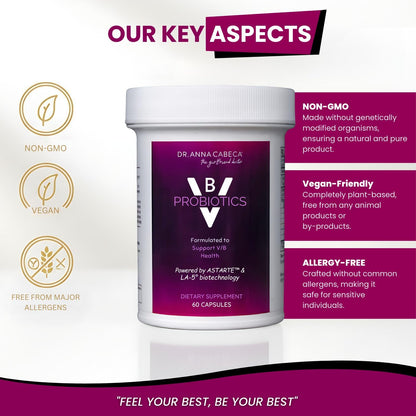 Probiotic Supplement with Cranberry for Women's Health Support, 60 Capsules | Supports Urinary Comfort & VB, with Cranberry & Probiotics for Daily Women's Wellness