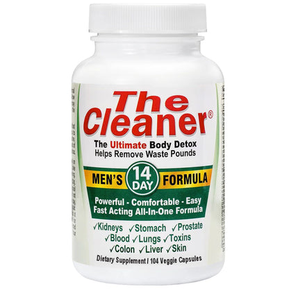 Century Systems The Cleaner Detox, Powerful 7-Day Complete Internal Cleansing Formula for Men, Support Digestive Health, 52 Vegetarian Capsules