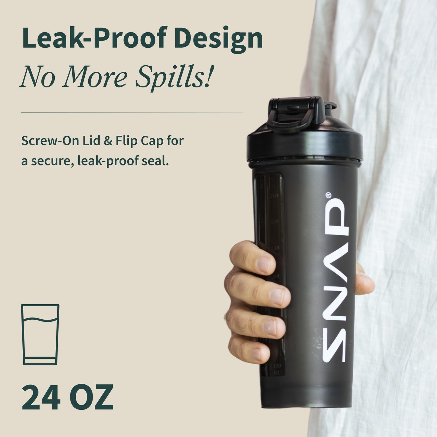 Snap Supplements Shaker Bottle 400ml