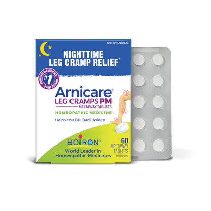 Boiron Arnicare Leg Cramps PM for Nighttime Relief from Cramping and Stiffness in Feet or Calves - 60 Tablets BoironBuy Supplements Australia