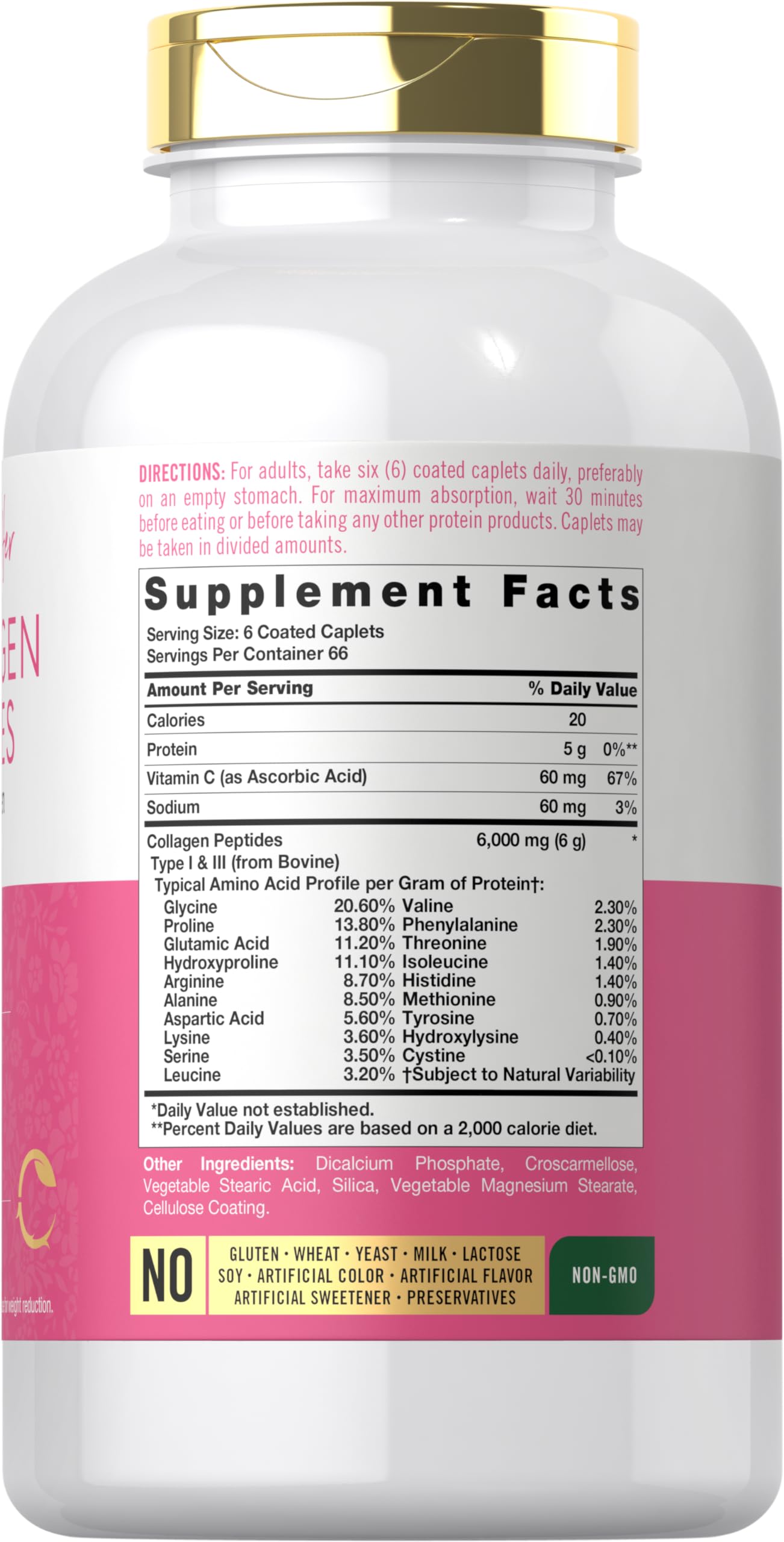 Carlyle Collagen Peptides 6000mg | 400 Caplets | with Vitamin C | Type 1 and 3 | Non-GMO, Gluten Free, Grass Fed Supplement Carlyle buy supplements Au