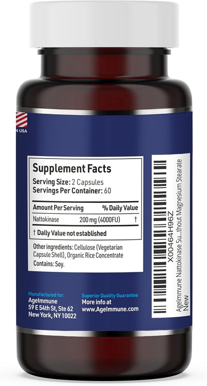 SOD Antioxidants Complex Healthy Aging Supplement, 400mg of Superoxide Dismutase, Alpha Lipoic Acid, Green Tea Extract, L-Arginine, Lysine, AKG, Vitamin A, Vitamin E - 60 Capsules -2 Bottles