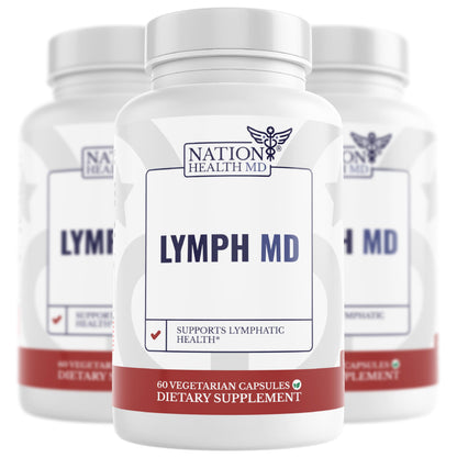 Lymph MD | Lymphatic Drainage Supplement | Lymph Support | Lymph System Support with Bromelain, Echinacea, Burdock Root, Dandelion, Rutin, Kelp. 30 Days Supply. 60 Capsules