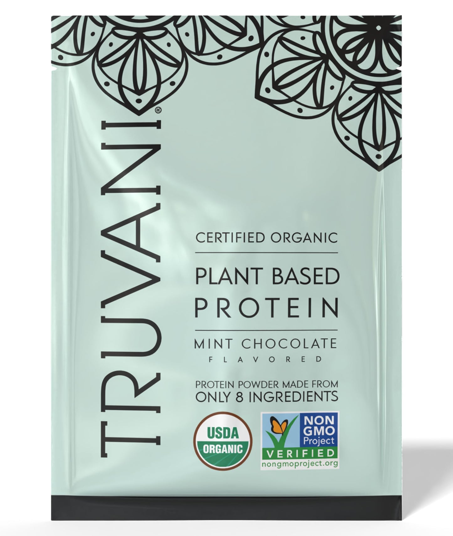 Truvani Organic Plant Based Protein Powder | Vanilla | 1 Serving | Vegan | 20g Pea Protein | Keto | Gluten & Dairy Free | Low Carb | No Added Sugar