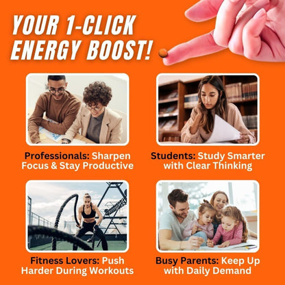 SHO Vegan Energy+ Focus Supplement Kit- Matcha Green Tea Extract, Methylated B Complex, Vitamin B and Caffeine Natural Energy Booster Without Crash, Jitters for Men and Women - 60 Pills Refill Bottle SHO buy supplements Au