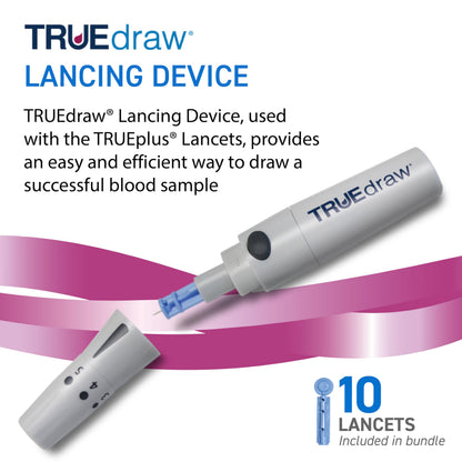 TRUE METRIX GO Meter Value Kit, Blood Glucose Monitor and Testing Supplies | Includes Blood Glucose Meter, Case, 50 Test Strips, Lancing Device - Fast, Easy Testing Supplies for Home Use and Travel