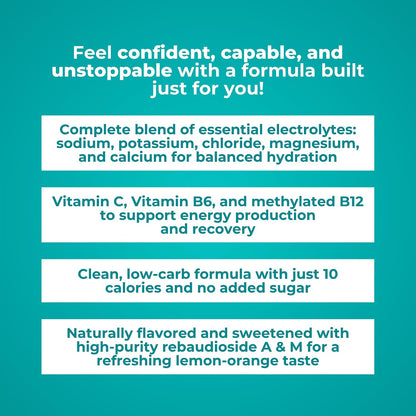Reignite Wellness by JJ Virgin Hydration & Wellness Bundle | ElectroReplenish (Lemon-Orange Flavor), 30 Servings + SHEatine Powder Stick Packs (Orange Flavor), 30 Count