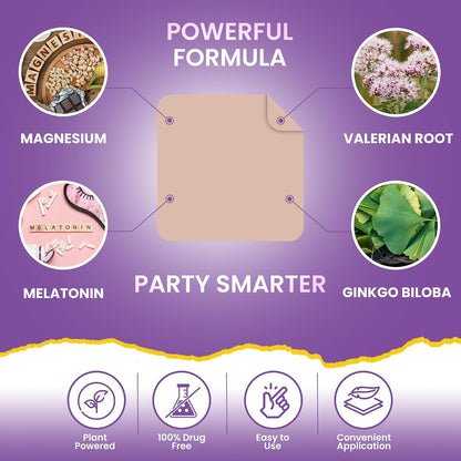 Recovery Patches 60 Pack - Wake Up Refreshed & Energized | Skin-Friendly | 100% Natural Ingredients, Patch For Party, Skin-Friendly & Waterproof, Apply Before Drinking, Enhanced Morning Formula