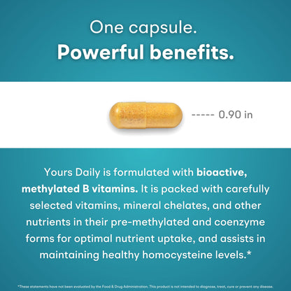 You Vites - Methylated Multivitamin for Men and Women, Methyl Multi Without Iron - 60 Capsules, MTHFR Supplement with Methyl B12, Methylfolate (5-MTHF), CoQ10 for Energy, Heart and Mood Support You Vites buy supplements Au