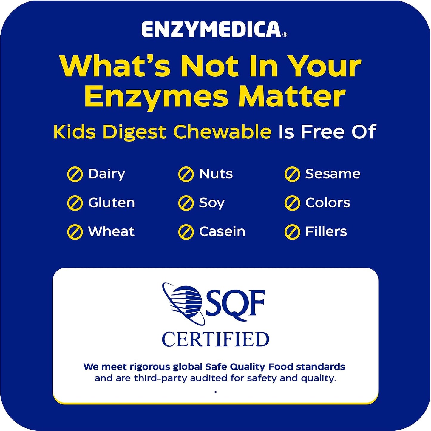 Enzymedica Kids Digest Chewable Digestive Enzyme Supplement - 90 Tablets