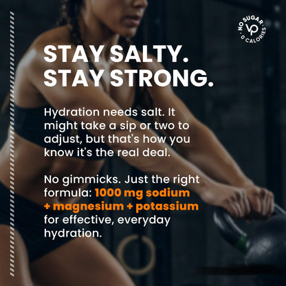 Venture Pal High Sodium Sugar-Free Electrolytes Powder Packets, 16 Sticks | Hydration Packets with Sodium, Potassium & Magnesium, Zero Calories, Keto, Vegan, and Paleo Friendly