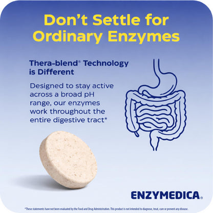 Enzymedica Papaya Complete - Papaya Enzymes Chewable, Digestive Enzyme Supplement for Women and Men, Digestion & Gut Health Support, High Potency Bromelain & Papain, Vegan, Gluten Free - 120 Tablets