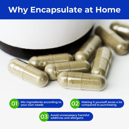 ATLEMISME Empty Vegan Capsules Size 0, 500-Count DIY Vegetable Capsules for Filling | Includes 2 Micro Lab Spoons ATLEMISMEBuy Supplements Australia