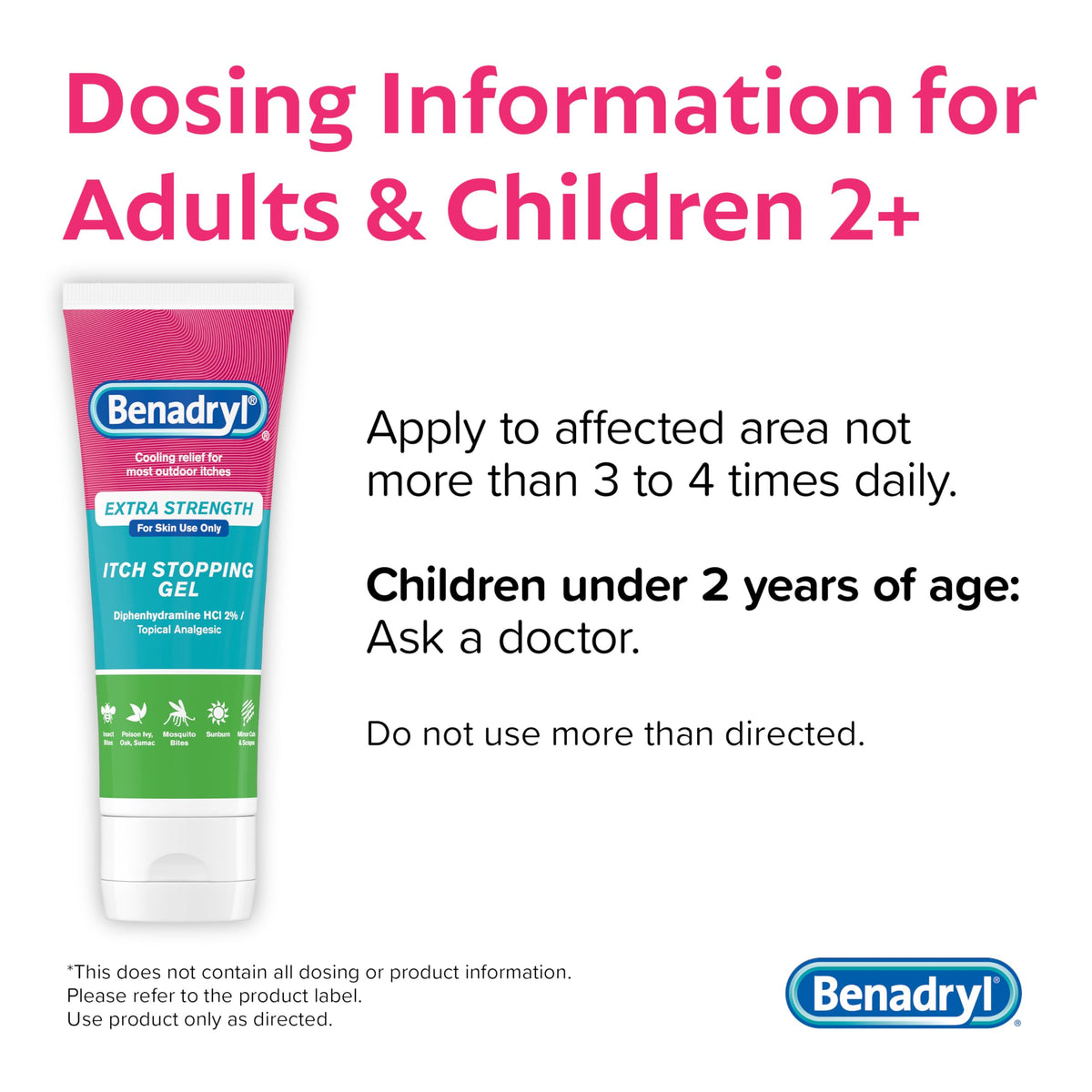 Benadryl Extra Strength Anti Itch Relief Gel, 2% Diphenhydramine HCl, Relief from Insect Bites, Sunburn & More, Great for Camping Essentials, 3.5 fl oz Benadryl buy supplements Au