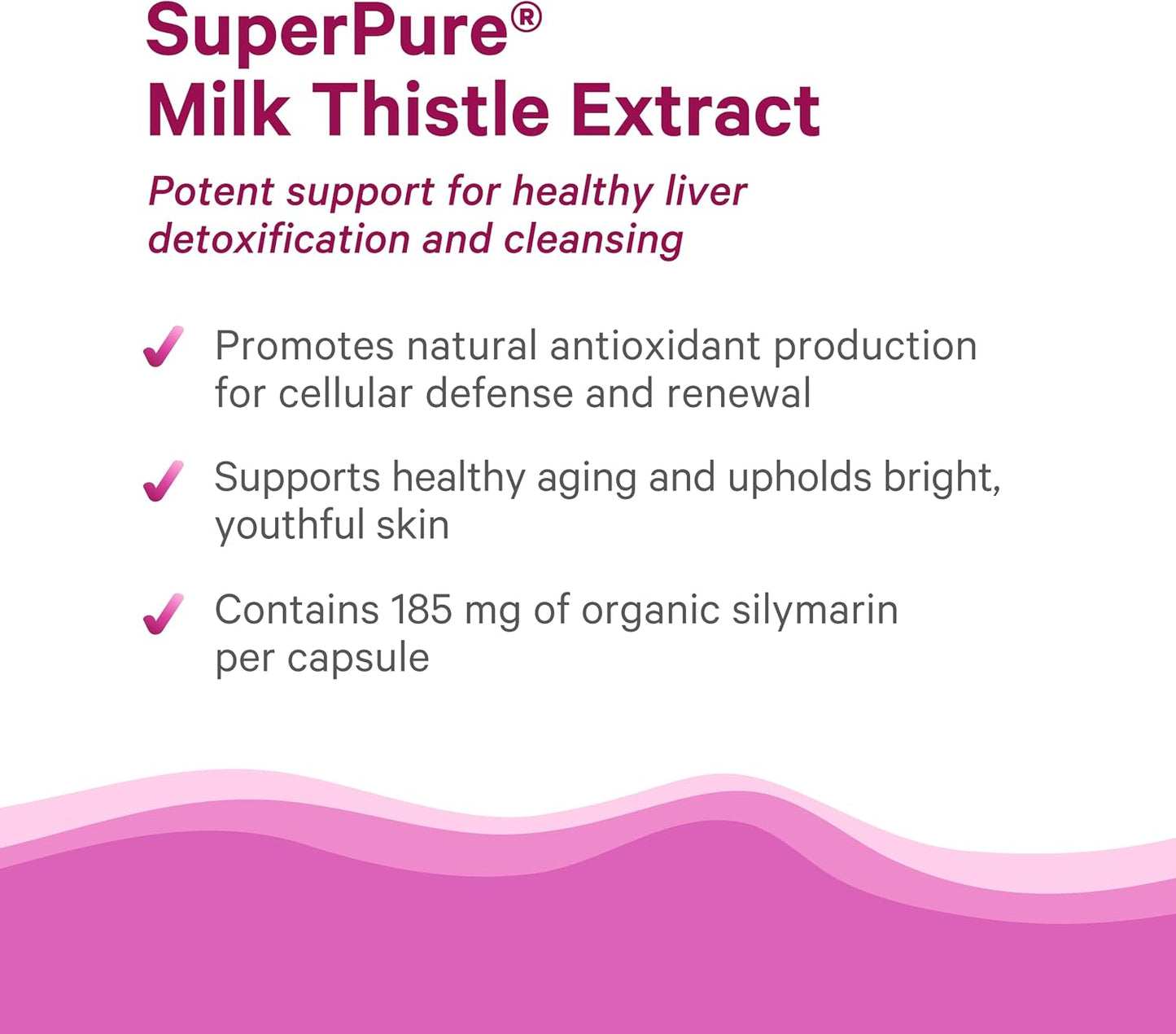 PURE SYNERGY SuperPure Milk Thistle Extract | Liver Detox and Cleanse Supplement | Organic Milk Thistle Extract with Silymarin | for Healthy Liver Support (60 Capsules)