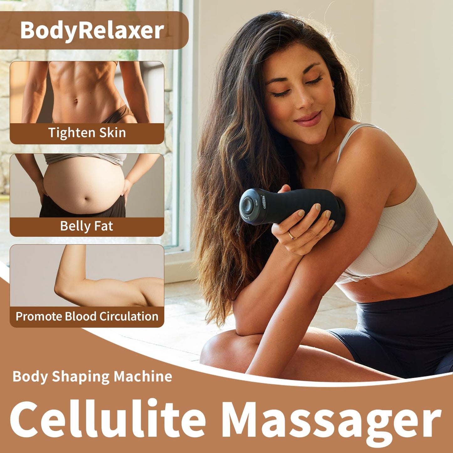 CAREKING Massage Gun Deep Tissue for Women, Vibration Therapy for Muscle Recovery Pain Relief Cellulite Massager for Leg Thigh Abdomen Neck Shoulder Lymphatic Drainage Massager Body Sculpting Machine CAREKING buy supplements Au