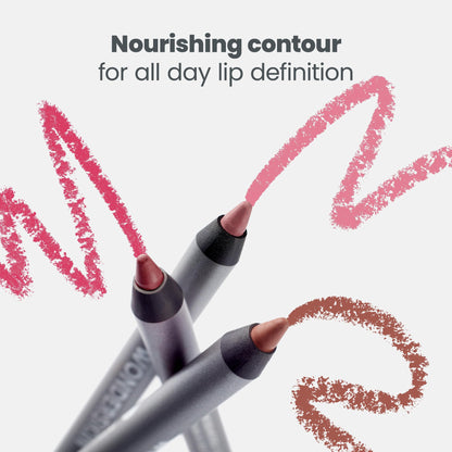Wonderskin Lipliner Pencil - 360 Contour Lipliner, Long Lasting, Sharpenable, Waterproof and Transfer-Proof Nude Lip Liner Pencil (Rosewood) WonderskinBuy Supplements Australia