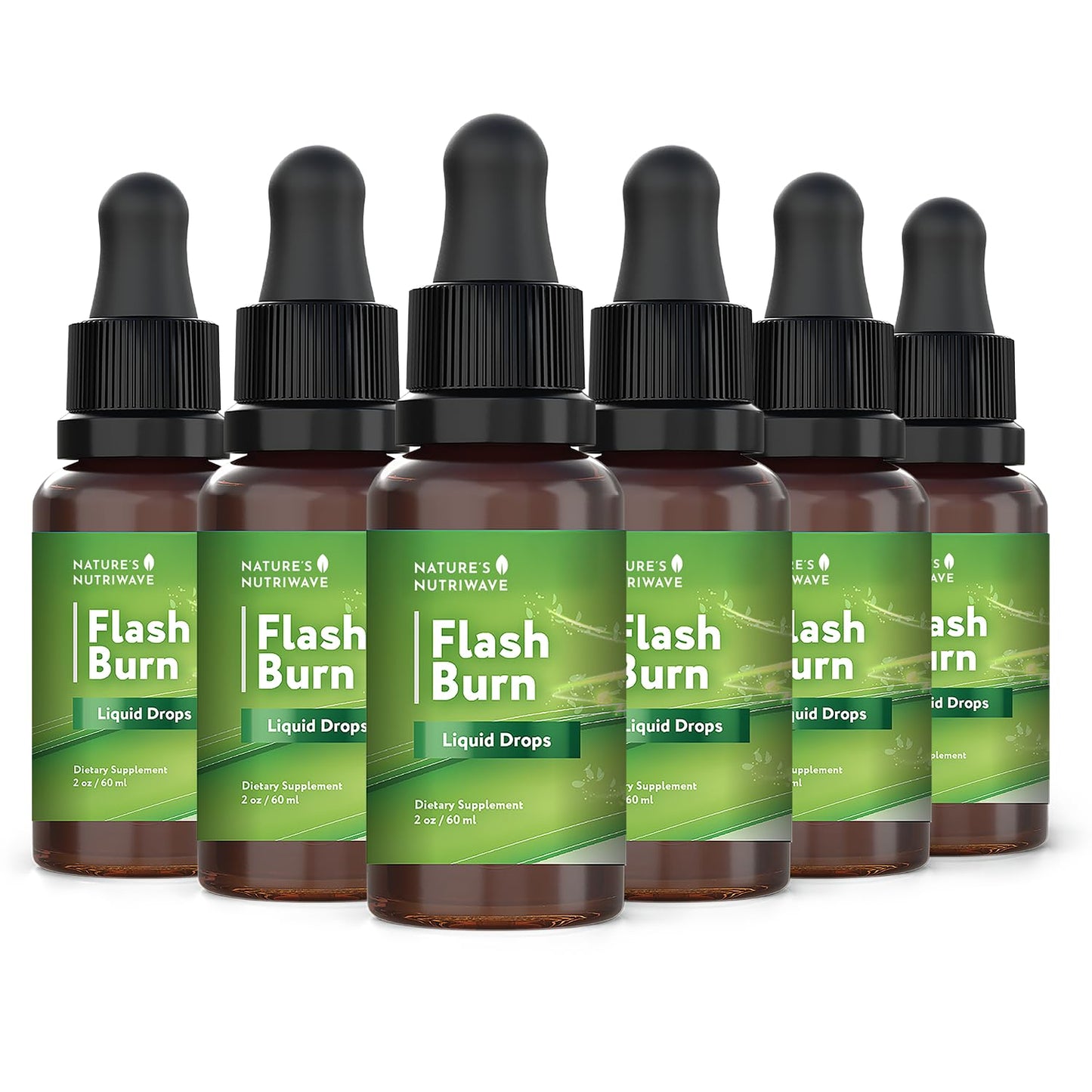 Flash Burn Drops – Maca, Grape Seed & Green Tea – 40mL, 1 Month Supply | Maca, Grape Seed, Green Tea & Ginseng, plant-based liquid | Non-GMO, Gluten-Free, Dairy-Free, Vegetarian