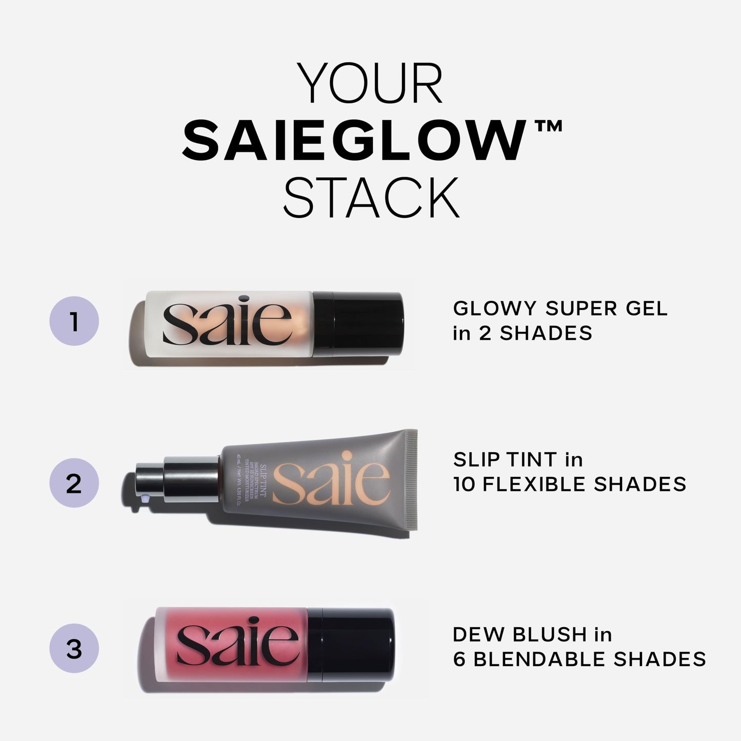 Saie Slip Tint Tinted Moisturizer with SPF 35 - Light Coverage, Glowy Skin Tint & Mineral Sunscreen for Face with Hydrating Hyaluronic Acid - Summer Makeup Essential - Shade Three + Half (1.35 oz) SaieBuy Supplements Australia