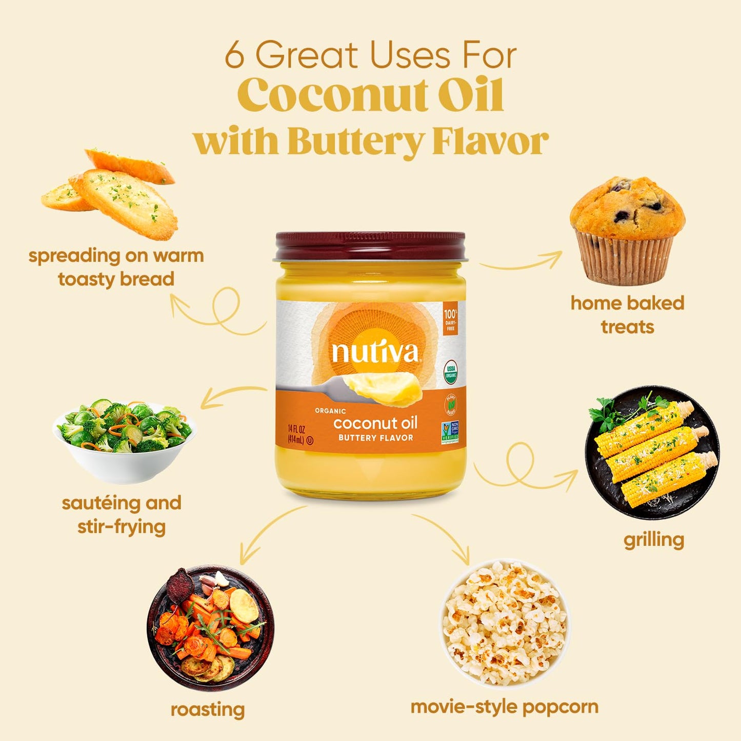 Nutiva, Oil Coconut Buttery Organic, 14 Fl Oz