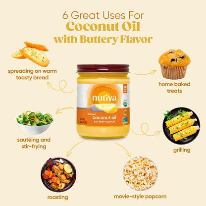 Nutiva, Oil Coconut Buttery Organic, 14 Fl Oz
