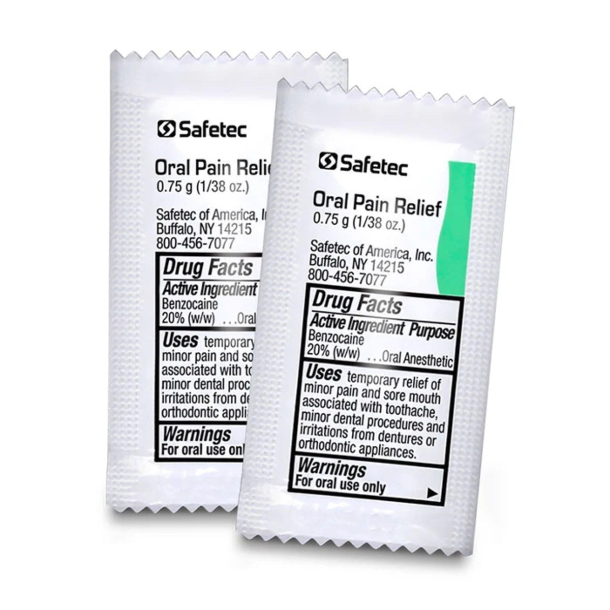 Safetec Oral Pain Relief, .75 g Packets, Box of 144 SafetecBuy Supplements Australia