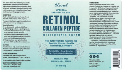 Ebanel Bundle of 2.5% Retinol Moisturizer and Serum