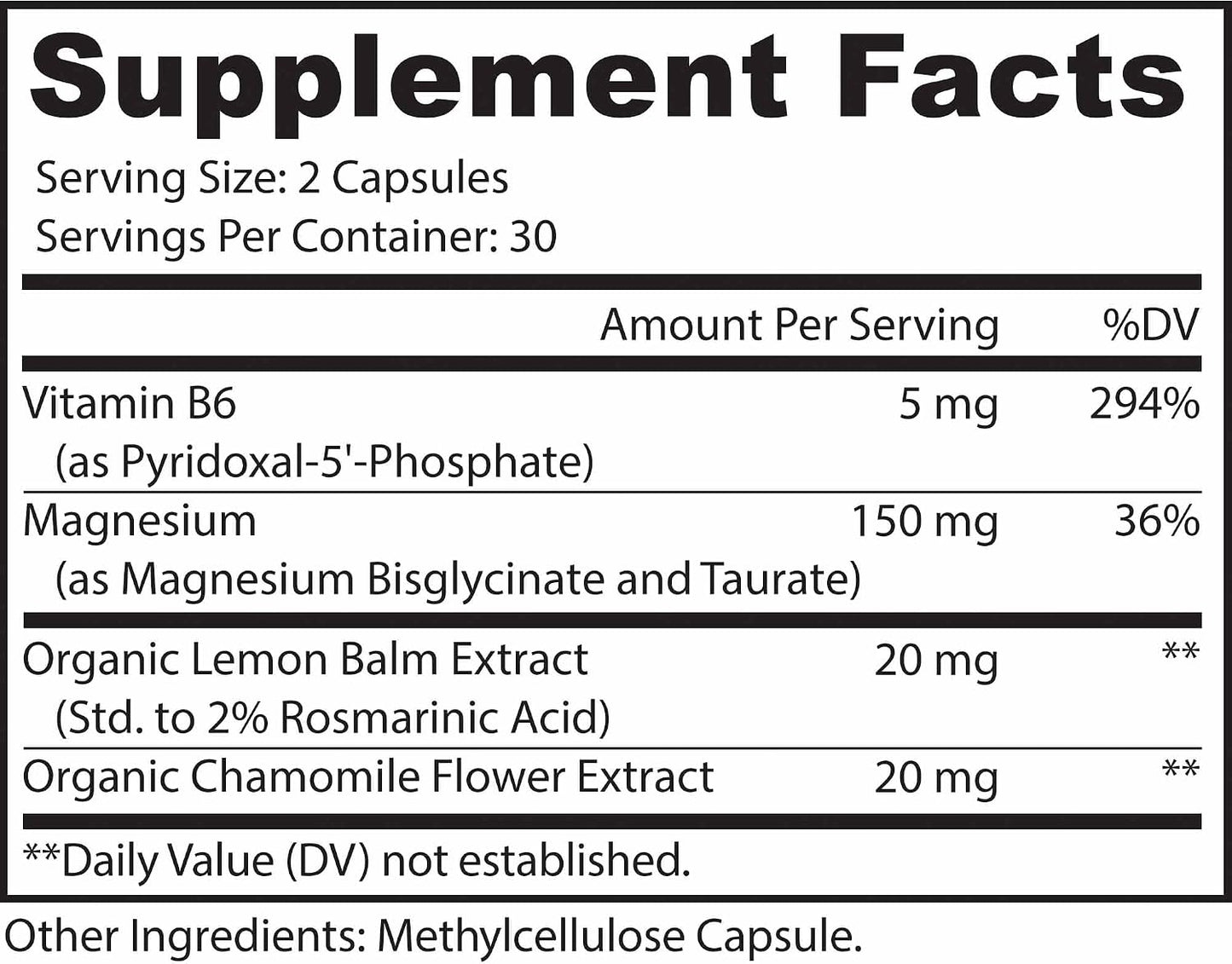 MoxyVites MagniRest PM Magnesium Complex for Women & Men - Magnesium Bisglycinate, Taurate, Active B6, & Calming Organic Botanicals - Chelated High Absorption - Nighttime Magnesium, 60 Vegan Capsules