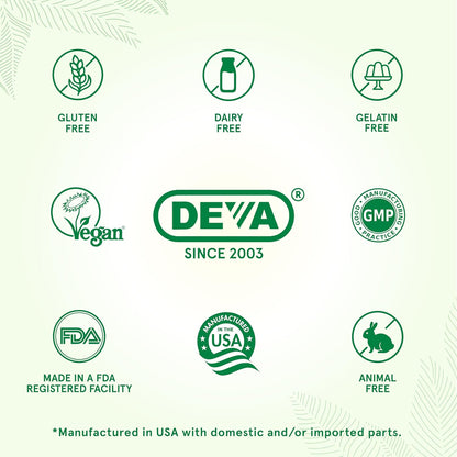 Deva Vegan Multivitamin & Mineral Supplement, Tiny Tablets, Easy to Swallow, 90 Tablets