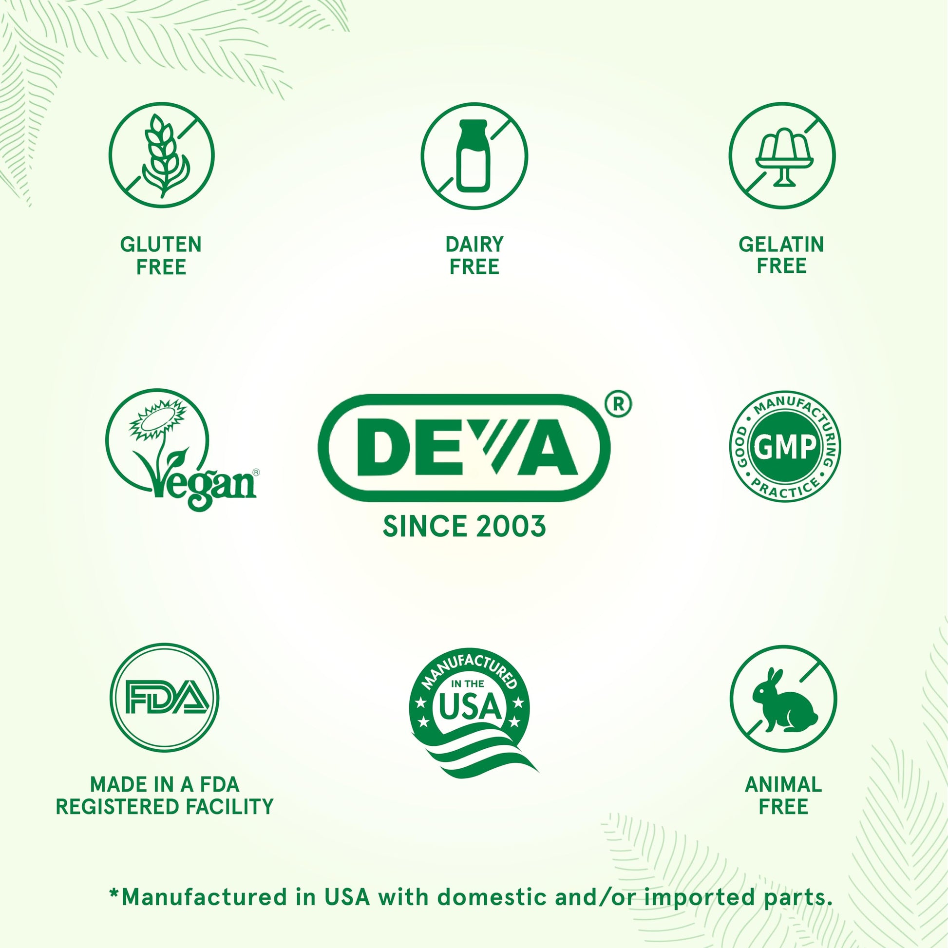 DEVA Vegan Multivitamin & Mineral Supplement with Iron 2-Pack, Spirulina, Chlorella, Ashwagandha, Broccoli & More, 90 Coated Tablets Each DEVABuy Supplements Australia