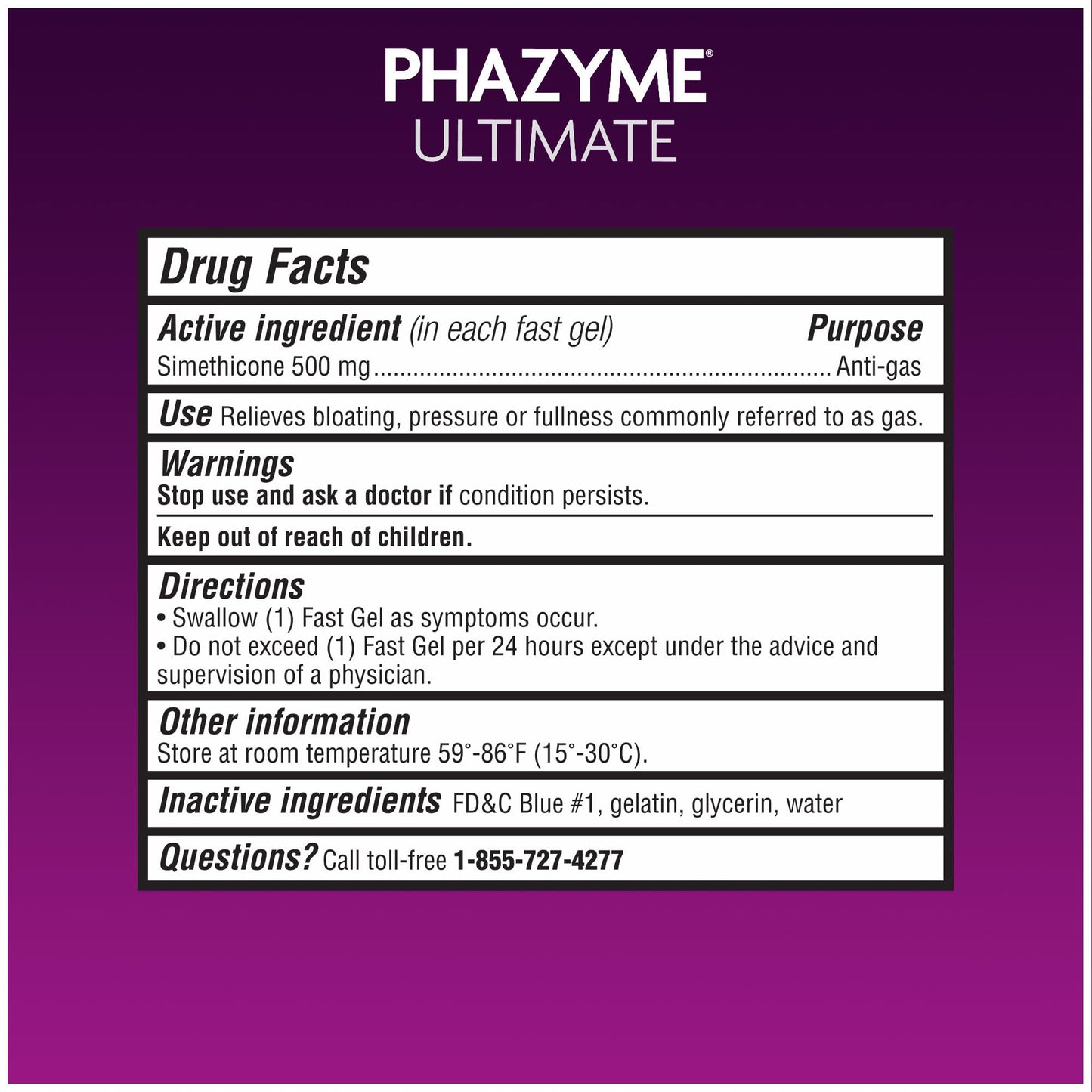 Phazyme Ultimate Strength Anti-Gas 500 mg Simethicone Gas Relief for Adults, Fast Gels Quickly Ease Bloating, Pressure and Discomfort, 20 Count Phazyme buy supplements Au
