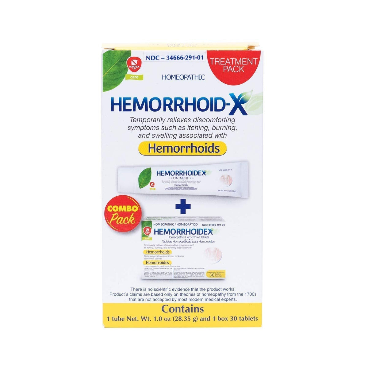Nartex Hemorrhoid X Treatment Combo Pack 1 Tube & 30 Tablets NARTEX LABSBuy Supplements Australia