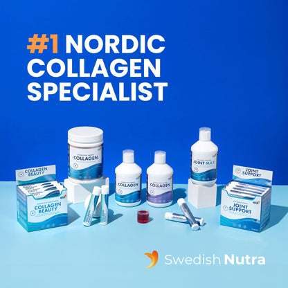 Swedish Nutra 10,000 mg Hydrolyzed Marine Collagen Liquid Supplement - 500 ml, 20 Day Supply | Hyaluronic Acid, Biotin & Vitamin C for Healthy Hair, Skin, Nails & Joints | For Men & Women | Sugar-Free Swedish Nutra buy supplements Au