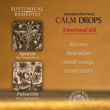 Historical Remedies Calm Drops Homeopathic Lozenges (6 Pack)| Natural Care for Emotional Relief, Vegan & Gluten-Free Organic Vanilla Flavor Drops to Promote Relaxation and a Sense of Calm