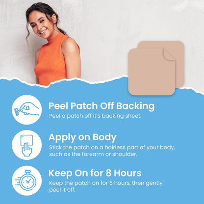 Collagen Patches (Pack of 60) - 100% Natural Patch for Women and Men | Body & Skin Support, With Glutathione, Firming, Focus, Energy, Enhanced Formula