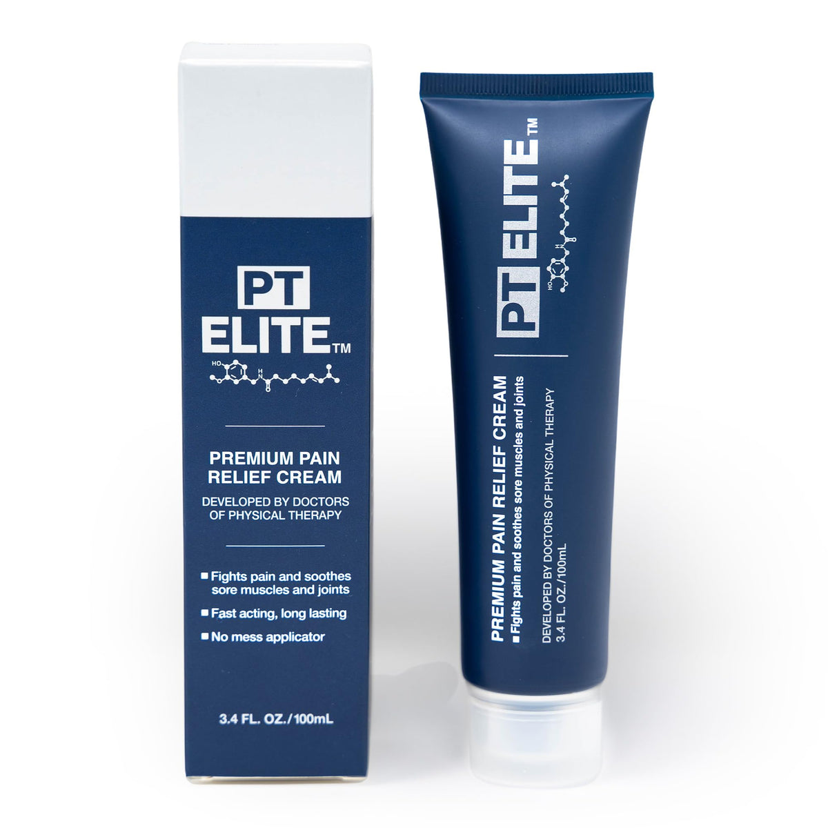 PT Elite Premium Pain Relief Cream, with Capsaicin, Menthol & Arnica, Arthritis, Knee, & Back Pain Relief, Soothes Sore Muscles & Joints, Reduces Stiffness, Non-Greasy, Topical Analgesic, 3.4 oz PT EliteBuy Supplements Australia