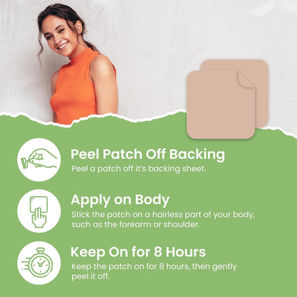 Zinc Patches (Pack of 60) - 100% Natural Patch for Women and Men | With Biotin, Immune & Body Support, Enhanced Formula